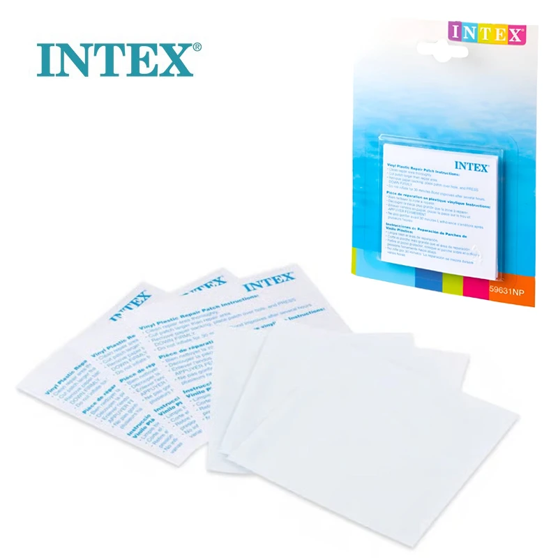 Intex Vinyl Repair Patch Kit – 6 Pieces for Inflatable Pools, Toys & Air Products